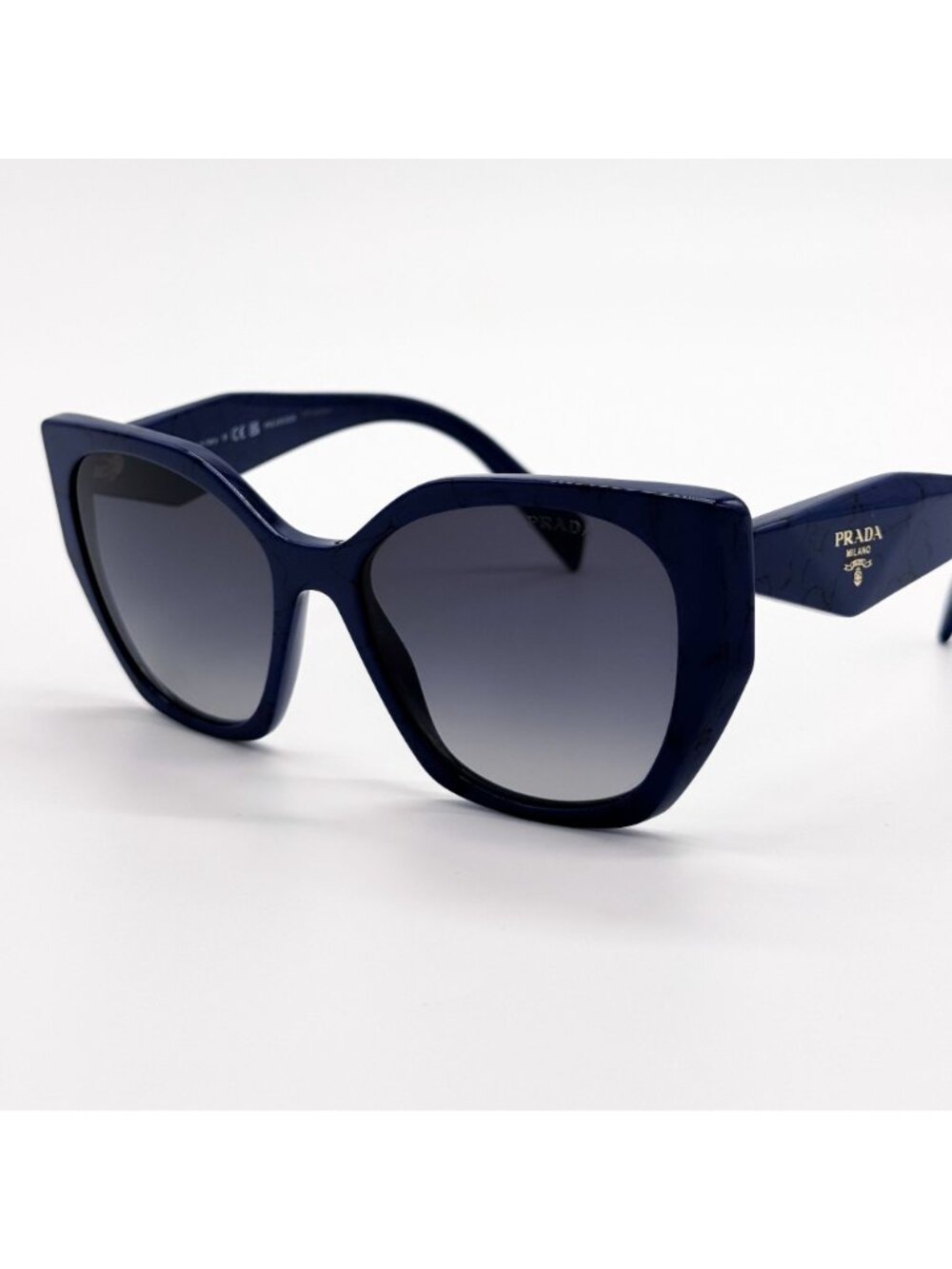 NEW PRADA SUNGLASSES PR19ZS 18D5W1 OVERSIZED BLUE WOMEN EYEWEAR PR 19ZS, SPR 19Z - Picture 4 of 11